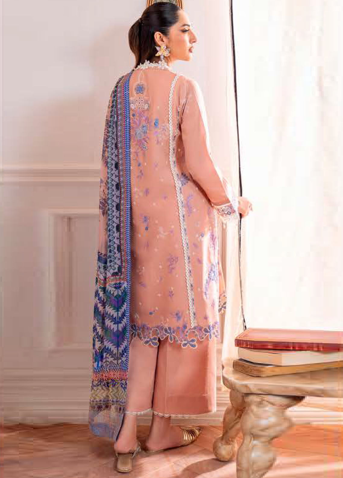 Aezel By Roheenaz Embroidered Cambric 3 Piece Unstitched Suit RNZ25AEC D-4B WAREESHA Aezel By Roheenaz Embroidered Cambric 3 Piece Unstitched Suit RNZ25AEC D-4B WAREESHA