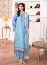 Aezel By Roheenaz Embroidered Cambric 3 Piece Unstitched Suit RNZ25AEC D-6B MIREN