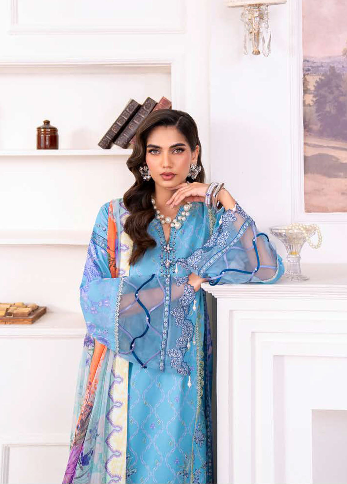 Aezel By Roheenaz Embroidered Cambric 3 Piece Unstitched Suit RNZ25AEC D-6B MIREN Aezel By Roheenaz Embroidered Cambric 3 Piece Unstitched Suit RNZ25AEC D-6B MIREN