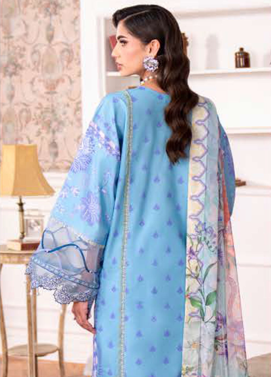 Aezel By Roheenaz Embroidered Cambric 3 Piece Unstitched Suit RNZ25AEC D-6B MIREN Aezel By Roheenaz Embroidered Cambric 3 Piece Unstitched Suit RNZ25AEC D-6B MIREN