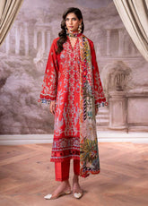 Aezel By Roheenaz Embroidered Cambric 3 Piece Unstitched Suit RNZ25AEC D-7B LYRAH