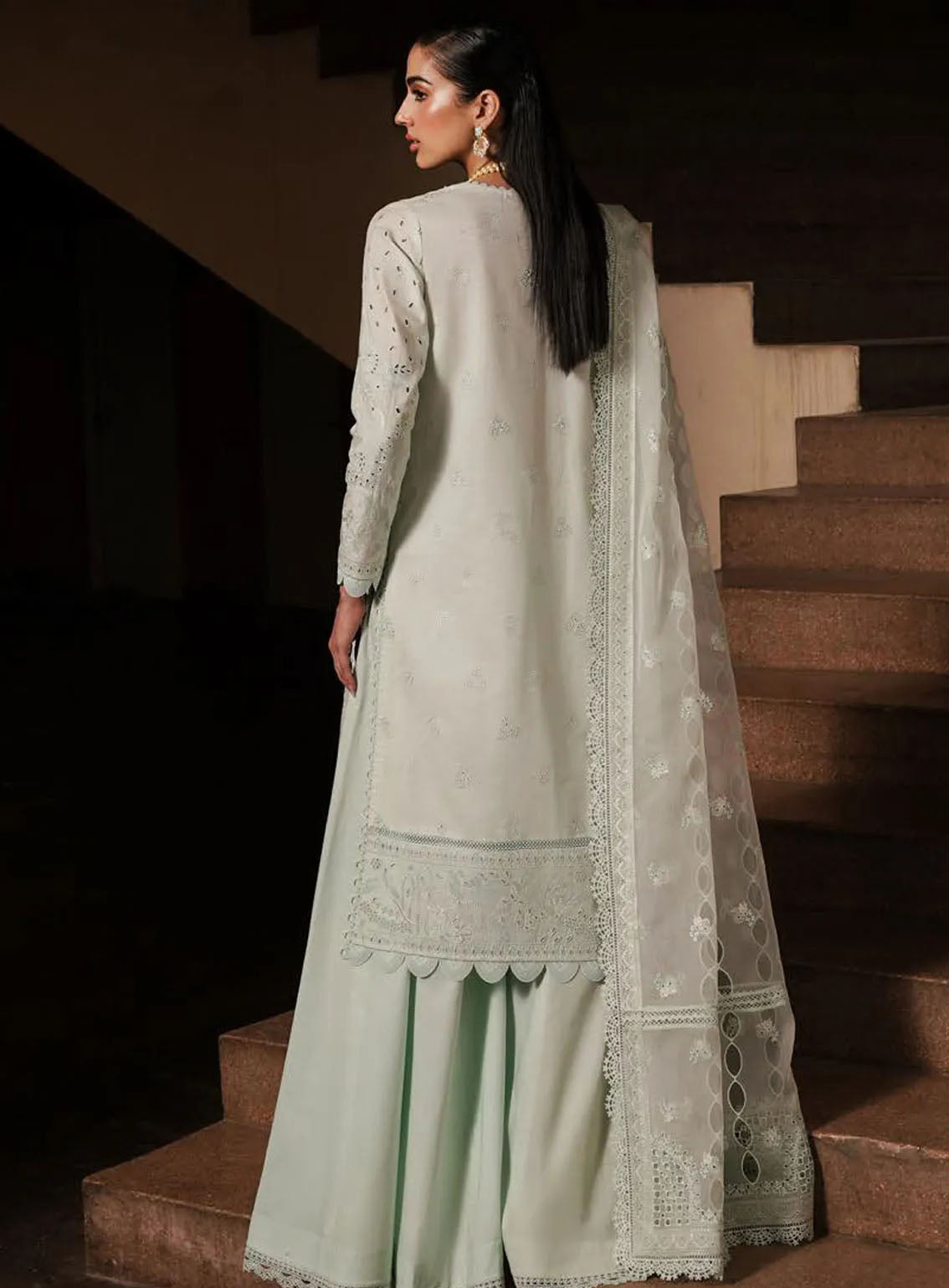 Afrozeh Festive Chikankari Lawn 3 Piece Unstitched Suit AF24CL CELADON Afrozeh Festive Chikankari Lawn 3 Piece Unstitched Suit AF24CL CELADON