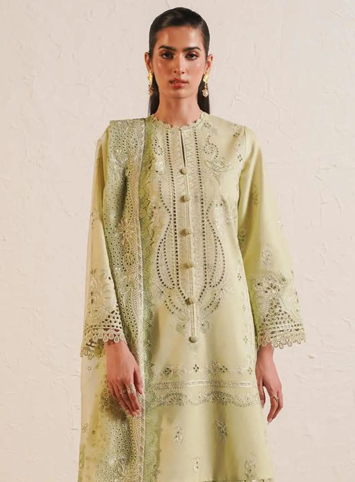 Afrozeh Festive Chikankari Lawn 3 Piece Unstitched Suit AF24CL KELLY Afrozeh Festive Chikankari Lawn 3 Piece Unstitched Suit AF24CL KELLY