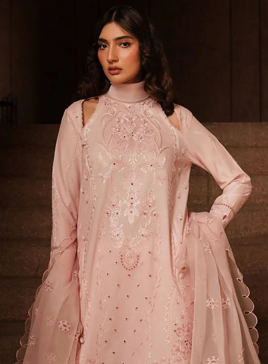 Afrozeh Festive Chikankari Lawn 3 Piece Unstitched Suit AF24CL ROSELLA Afrozeh Festive Chikankari Lawn 3 Piece Unstitched Suit AF24CL ROSELLA