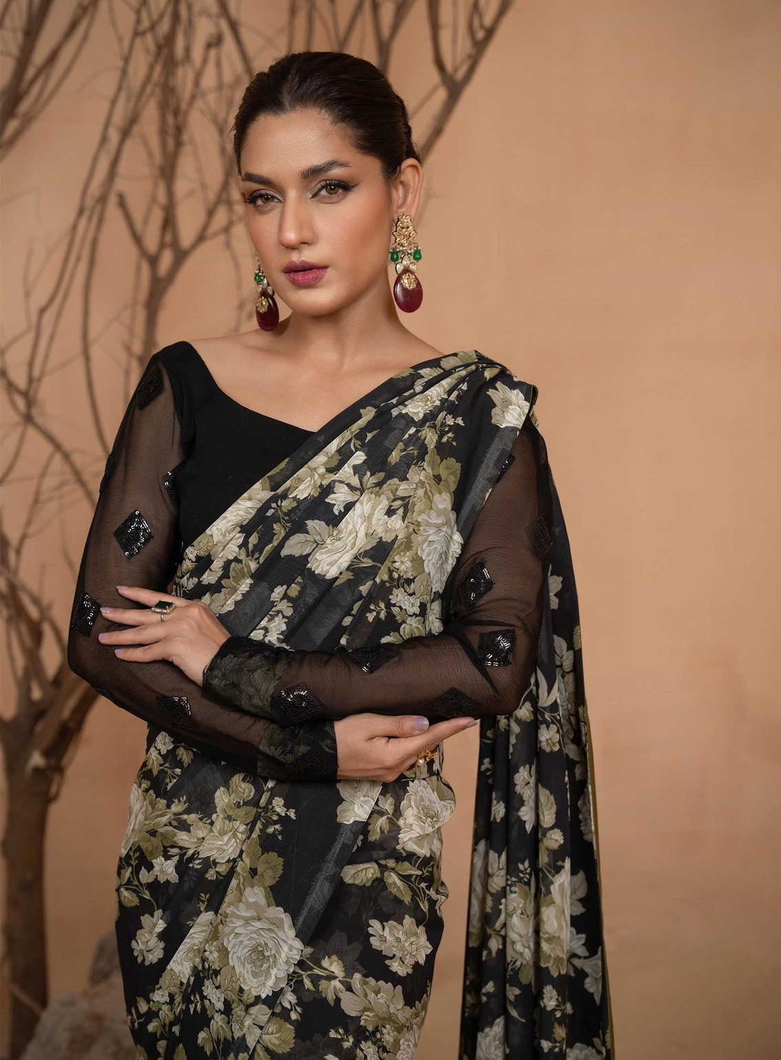 Afsana By HemStitch Embroidered Chiffon 2 Piece Stitched Suit HS24AV2 D-ACV2-01 AMELIA Afsana By HemStitch Embroidered Chiffon 2 Piece Stitched Suit HS24AV2 D-ACV2-01 AMELIA