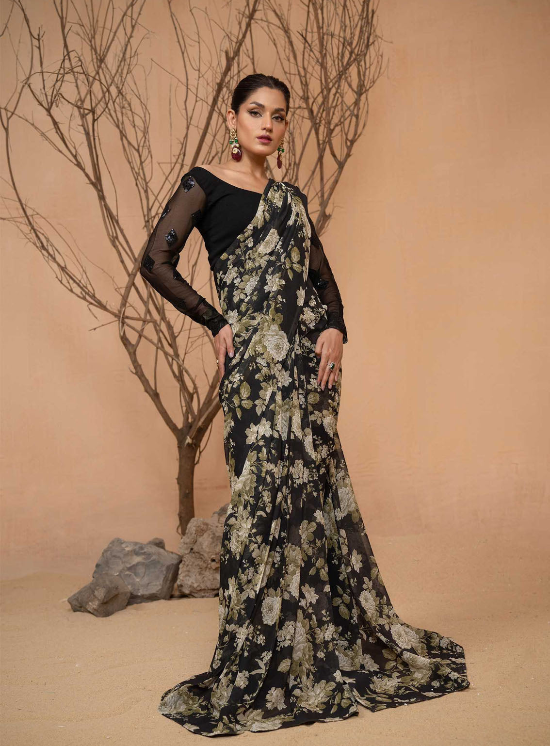 Afsana By HemStitch Embroidered Chiffon 2 Piece Stitched Suit HS24AV2 D-ACV2-01 AMELIA Afsana By HemStitch Embroidered Chiffon 2 Piece Stitched Suit HS24AV2 D-ACV2-01 AMELIA