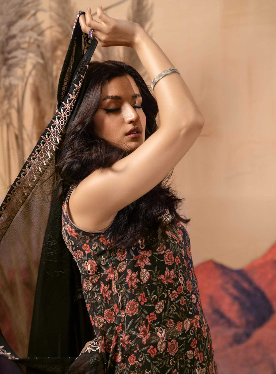 Afsana By HemStitch Embroidered Chiffon 3 Piece Stitched Suit HS24AV2 D-ACV2-05 ZAURA Afsana By HemStitch Embroidered Chiffon 3 Piece Stitched Suit HS24AV2 D-ACV2-05 ZAURA