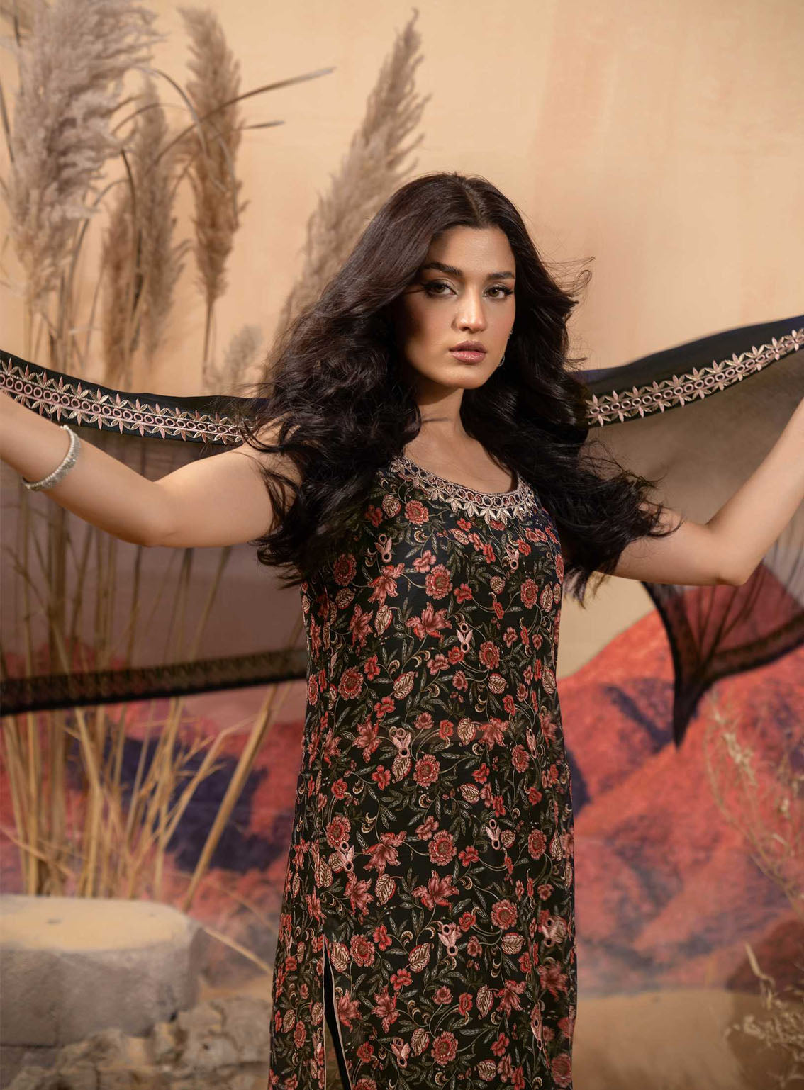 Afsana By HemStitch Embroidered Chiffon 3 Piece Stitched Suit HS24AV2 D-ACV2-05 ZAURA Afsana By HemStitch Embroidered Chiffon 3 Piece Stitched Suit HS24AV2 D-ACV2-05 ZAURA