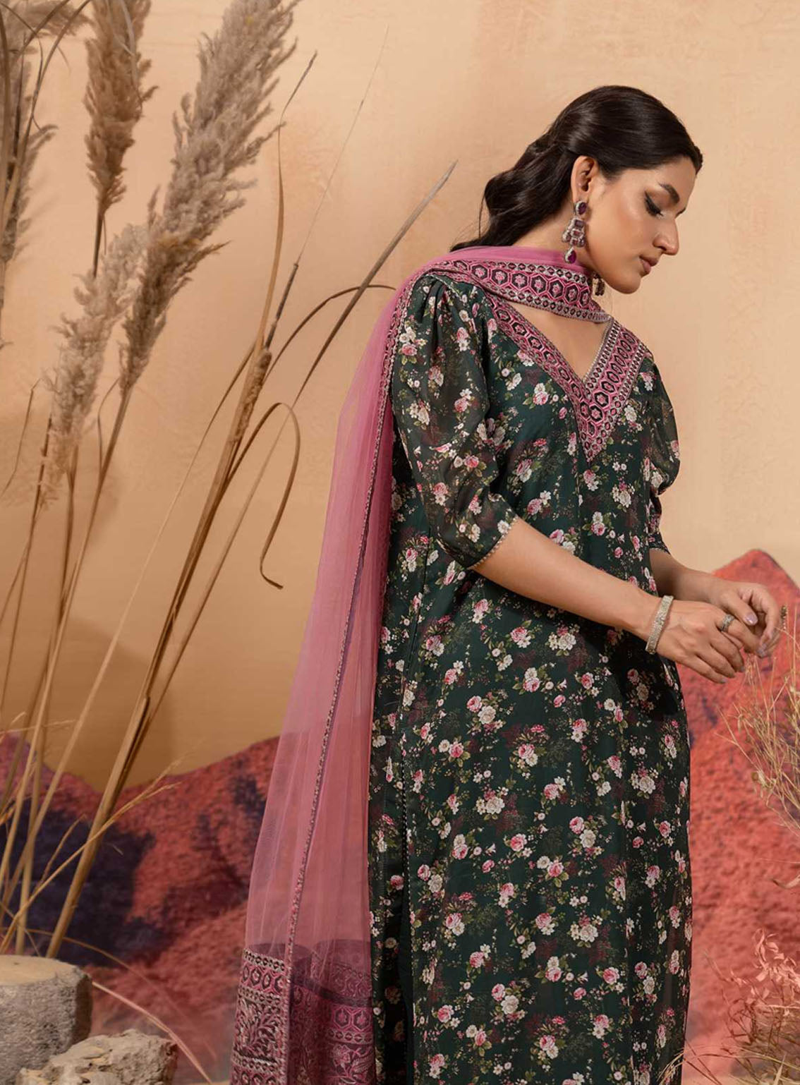 Afsana By HemStitch Embroidered Chiffon 3 Piece Stitched Suit HS24AV2 D-ACV2-06 SAIBA Afsana By HemStitch Embroidered Chiffon 3 Piece Stitched Suit HS24AV2 D-ACV2-06 SAIBA