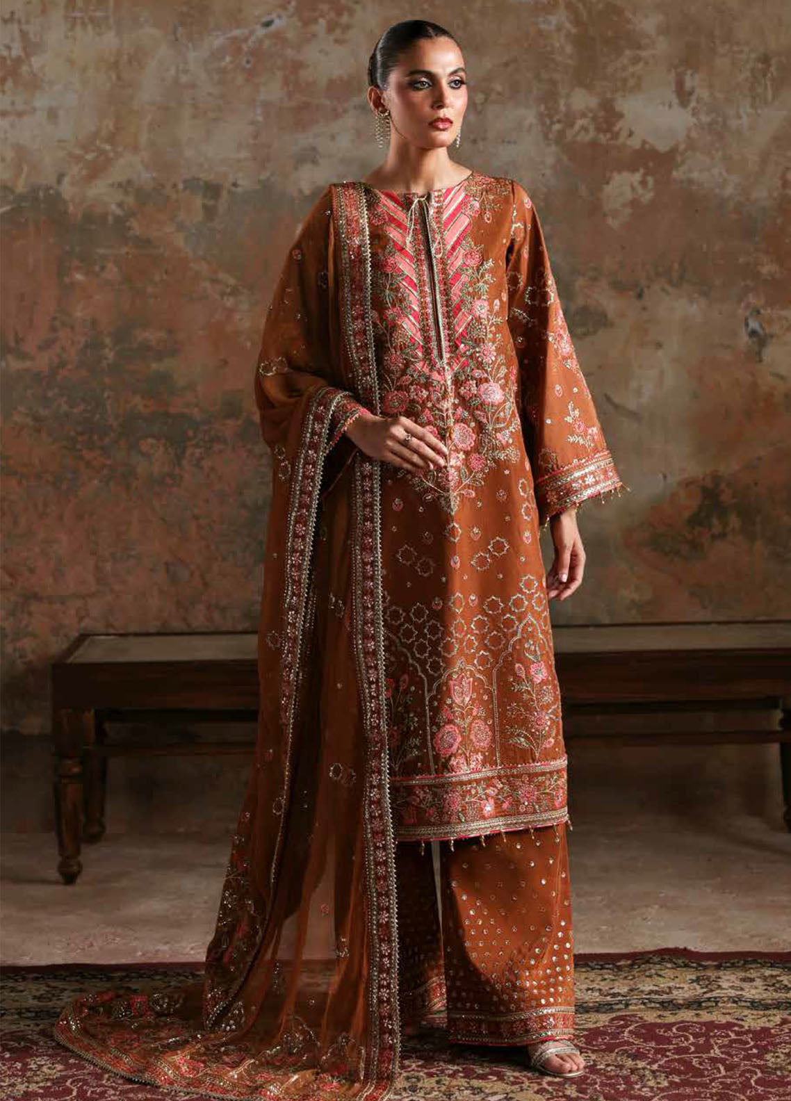 Afsana-E-Silk By Emaan Adeel Embroidered Raw Silk 3 Piece Unstitched Suit EA25AS D-AARZO Afsana-E-Silk By Emaan Adeel Embroidered Raw Silk 3 Piece Unstitched Suit EA25AS D-AARZO