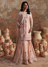 Afsana-E-Silk By Emaan Adeel Embroidered Raw Silk 3 Piece Unstitched Suit EA25AS D-NAZNEEN