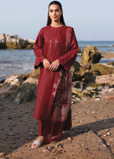 Afsanah By Seran Embroidered Lawn 3 Piece Unstitched Suit SRN25AC1 D-02 MEHRU