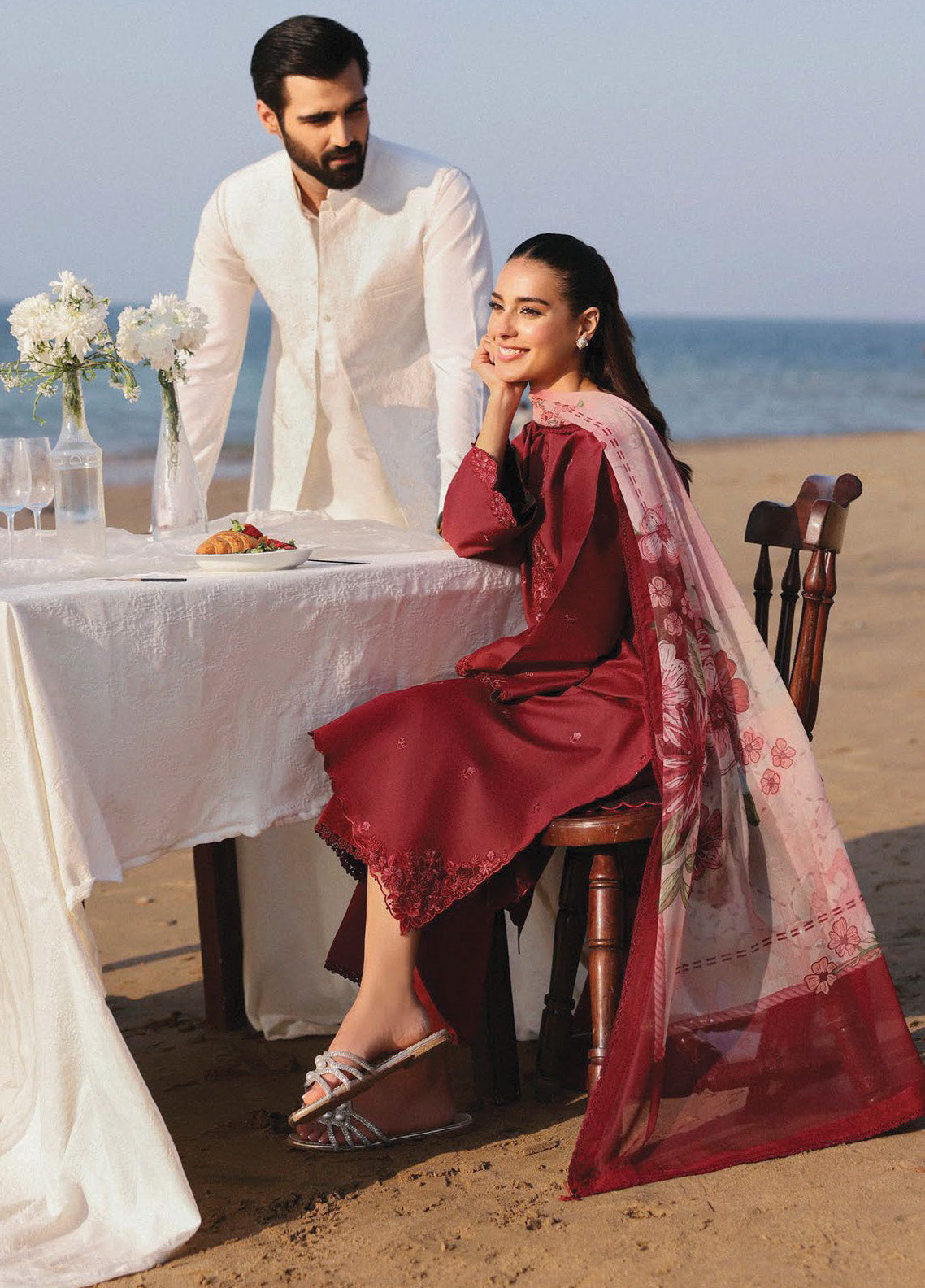 Afsanah By Seran Embroidered Lawn 3 Piece Unstitched Suit SRN25AC1 D-02 MEHRU Afsanah By Seran Embroidered Lawn 3 Piece Unstitched Suit SRN25AC1 D-02 MEHRU