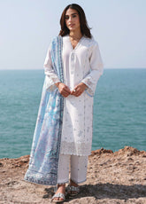 Afsanah By Seran Embroidered Lawn 3 Piece Unstitched Suit SRN25AC1 D-08 ELMAS