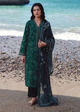 Afsanah By Seran Embroidered Lawn 3 Piece Unstitched Suit SRN25AC1 D-11 ARZU