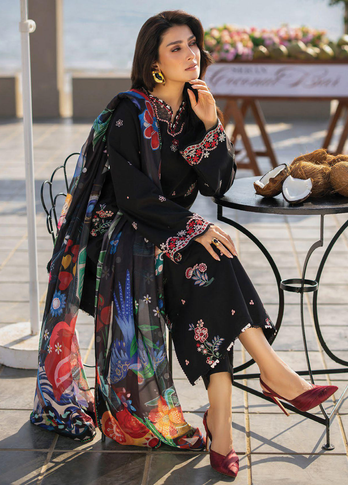 Afsanah By Seran Embroidered Lawn 3 Piece Unstitched Suit SRN26AV1 D-01 MAYA Afsanah By Seran Embroidered Lawn 3 Piece Unstitched Suit SRN26AV1 D-01 MAYA