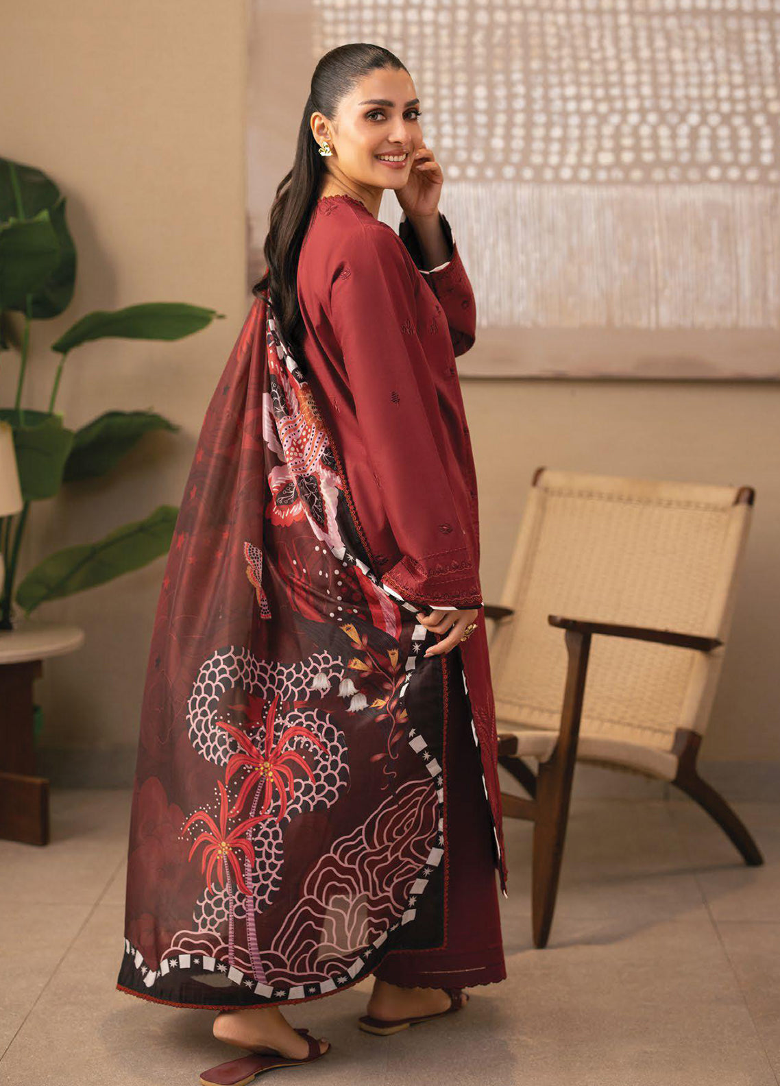 Afsanah By Seran Embroidered Lawn 3 Piece Unstitched Suit SRN26AV1 D-03 RIMA Afsanah By Seran Embroidered Lawn 3 Piece Unstitched Suit SRN26AV1 D-03 RIMA