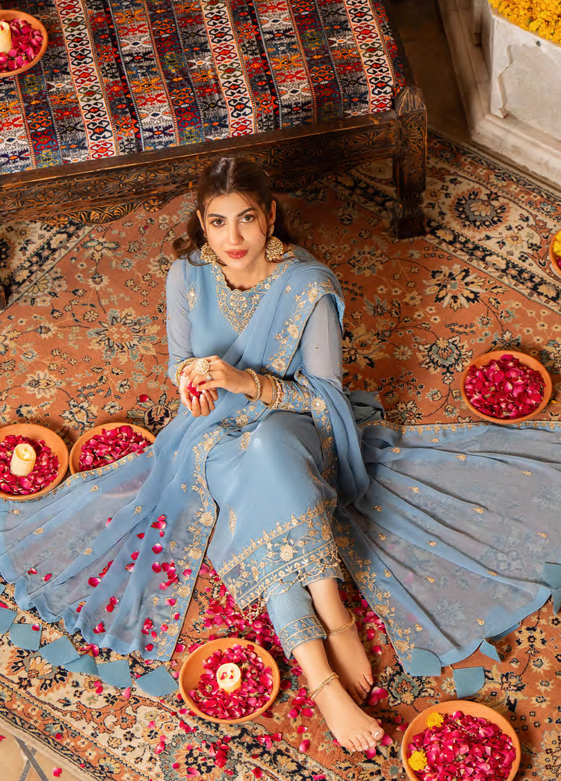Afsanay By Shahzeb Textiles X Shireen Lakdawala Luxury Chiffon 3 Piece Unstitched Suit ST24A YASRA Afsanay By Shahzeb Textiles X Shireen Lakdawala Luxury Chiffon 3 Piece Unstitched Suit ST24A YASRA