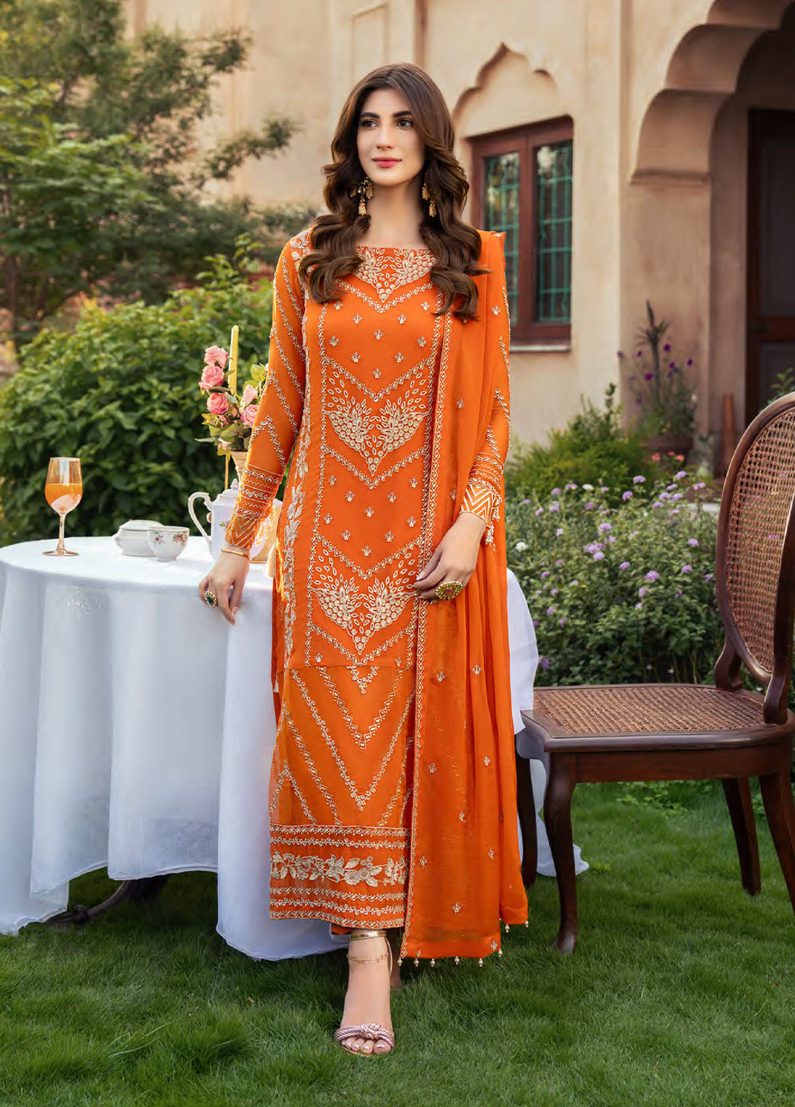 Afsanay By Shahzeb Textiles X Shireen Lakdawala Luxury Chiffon 3 Piece Unstitched Suit ST24A ZEINA Afsanay By Shahzeb Textiles X Shireen Lakdawala Luxury Chiffon 3 Piece Unstitched Suit ST24A ZEINA