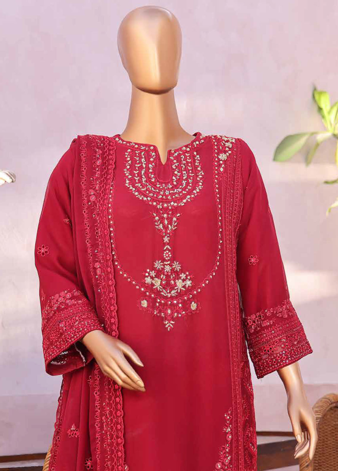 Afsaneh By Schick Luxury Embroidered Chiffon 3 Piece Stitched Suit SDH25ALC D-FEC-02 Afsaneh By Schick Luxury Embroidered Chiffon 3 Piece Stitched Suit SDH25ALC D-FEC-02