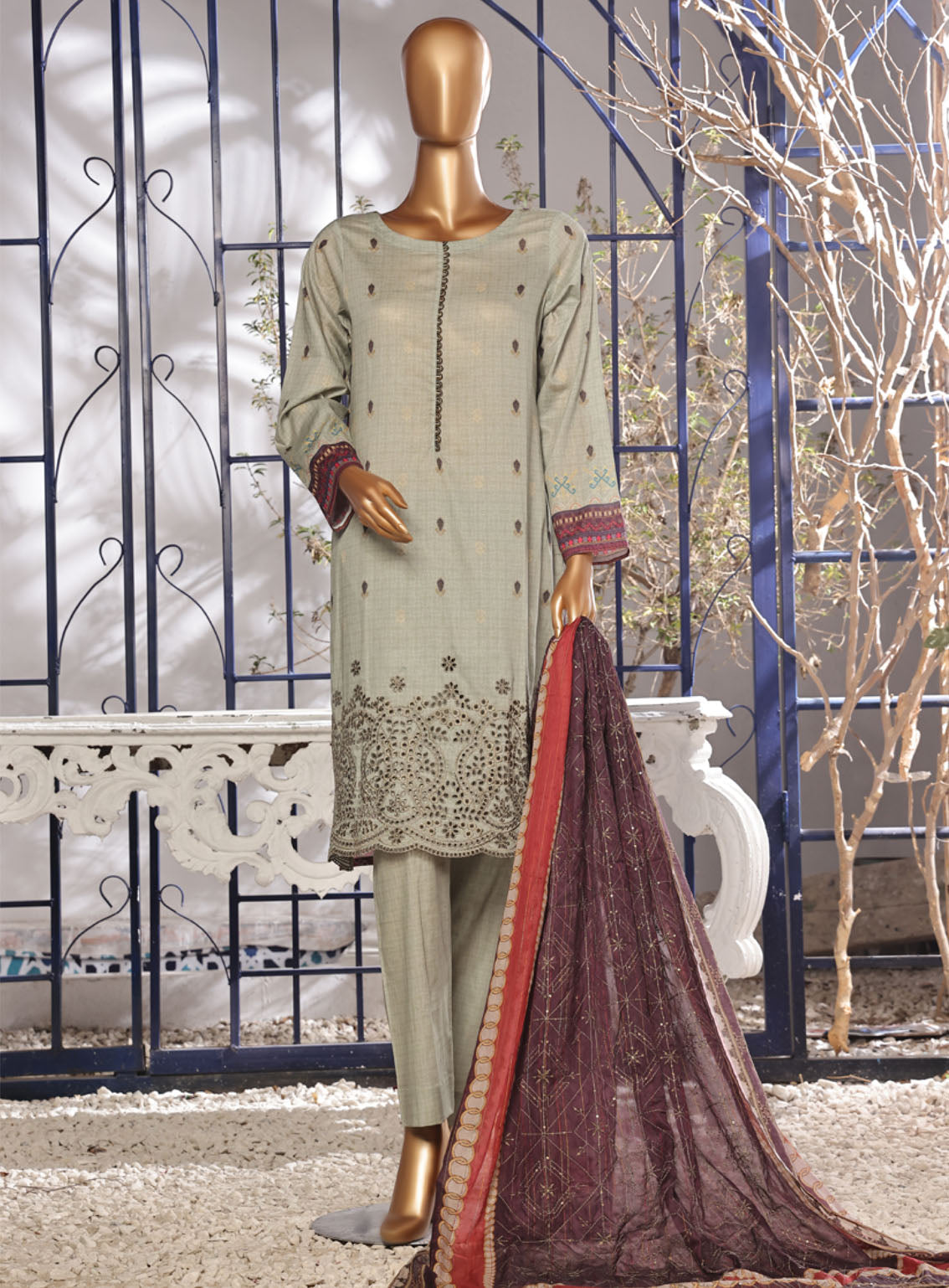 Aifa Chikankari Lawn 3 Piece Unstitched Suit AI24C AF-CK-24603 Aifa Chikankari Lawn 3 Piece Unstitched Suit AI24C AF-CK-24603