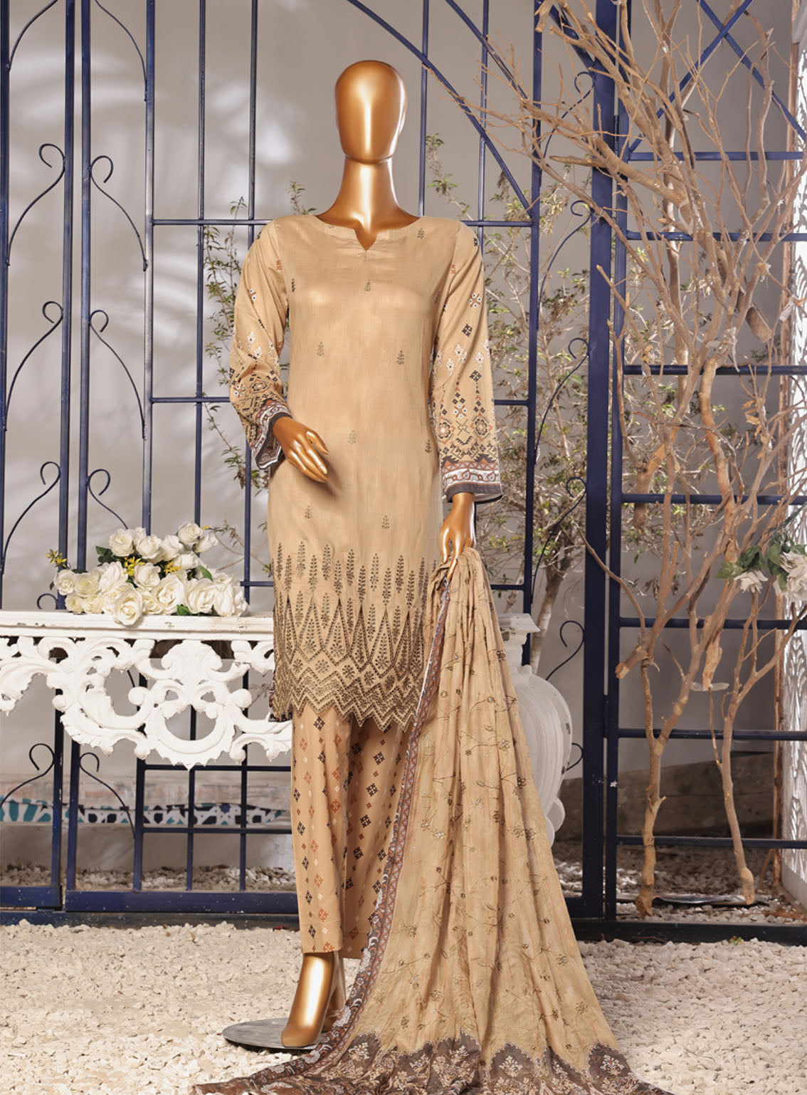 Aifa Chikankari Lawn 3 Piece Unstitched Suit AI24C AF-CK-24607 Aifa Chikankari Lawn 3 Piece Unstitched Suit AI24C AF-CK-24607