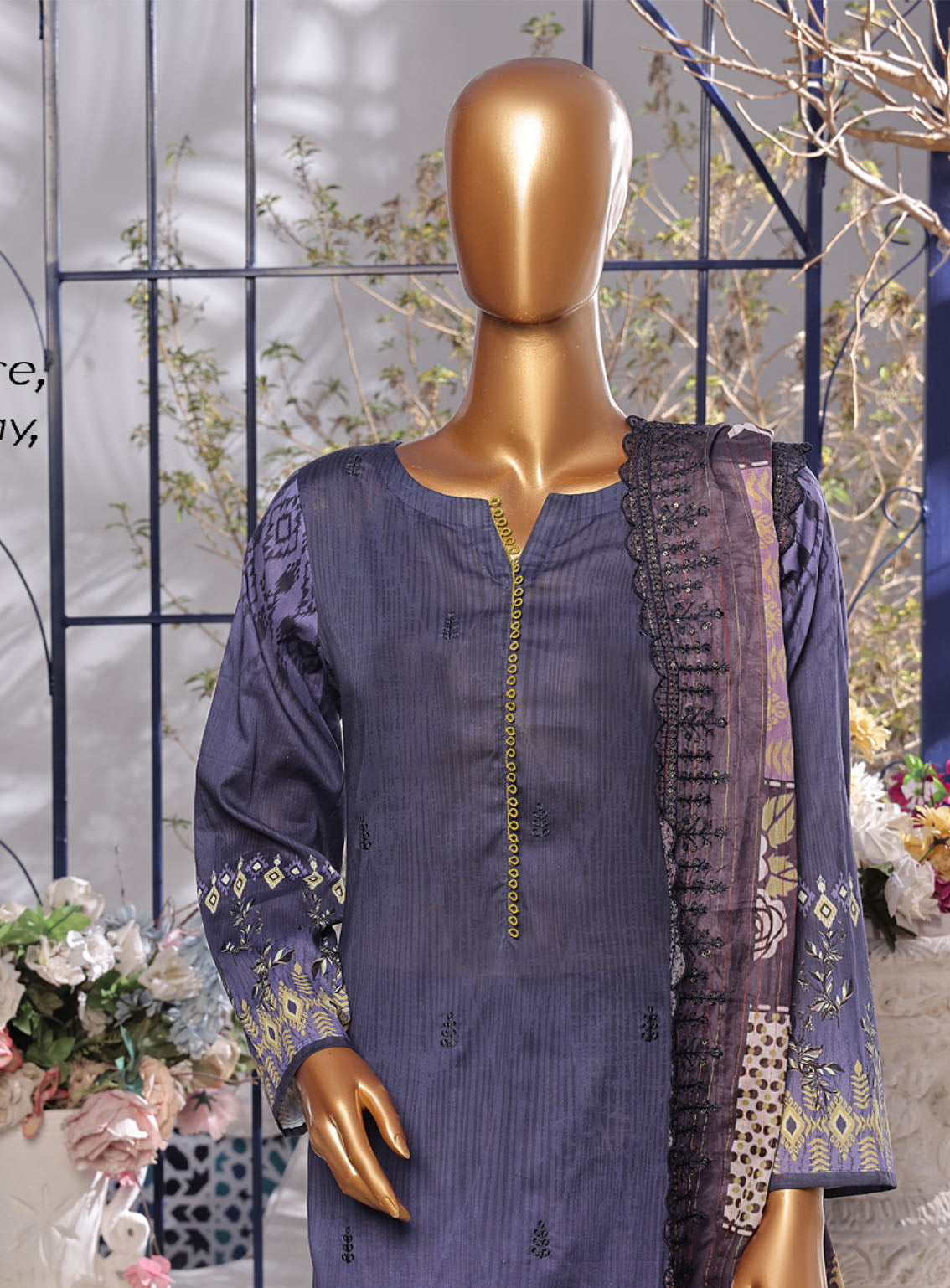 Aifa Chikankari Lawn 3 Piece Unstitched Suit AI24C AF-CK-24608 Aifa Chikankari Lawn 3 Piece Unstitched Suit AI24C AF-CK-24608