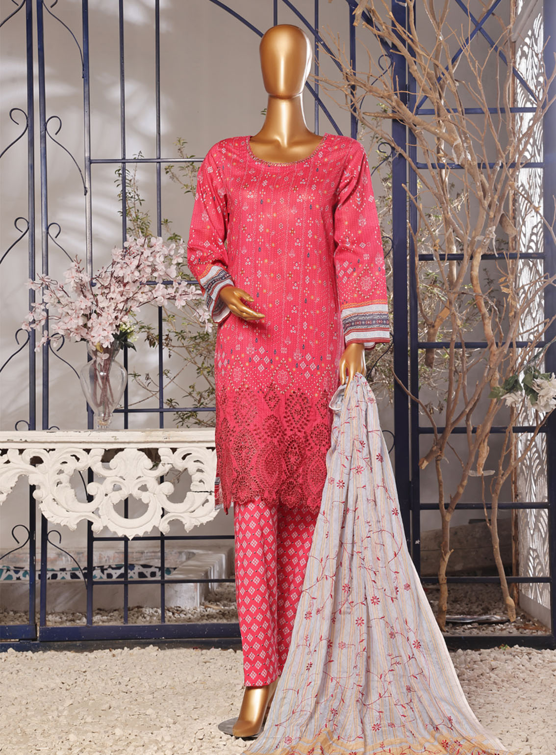 Aifa Chikankari Lawn 3 Piece Unstitched Suit AI24C AF-CK-24611 Aifa Chikankari Lawn 3 Piece Unstitched Suit AI24C AF-CK-24611