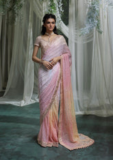 Aik Atelier The Saree Edit Embroidered Chiffon 3 Piece Unstitched Suit AIK24SEV1 LOOK-07