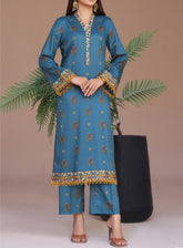 Aiza & Momina By Aizal Printed Lawn 2 Piece Stitched Suit AL25A&M D-533