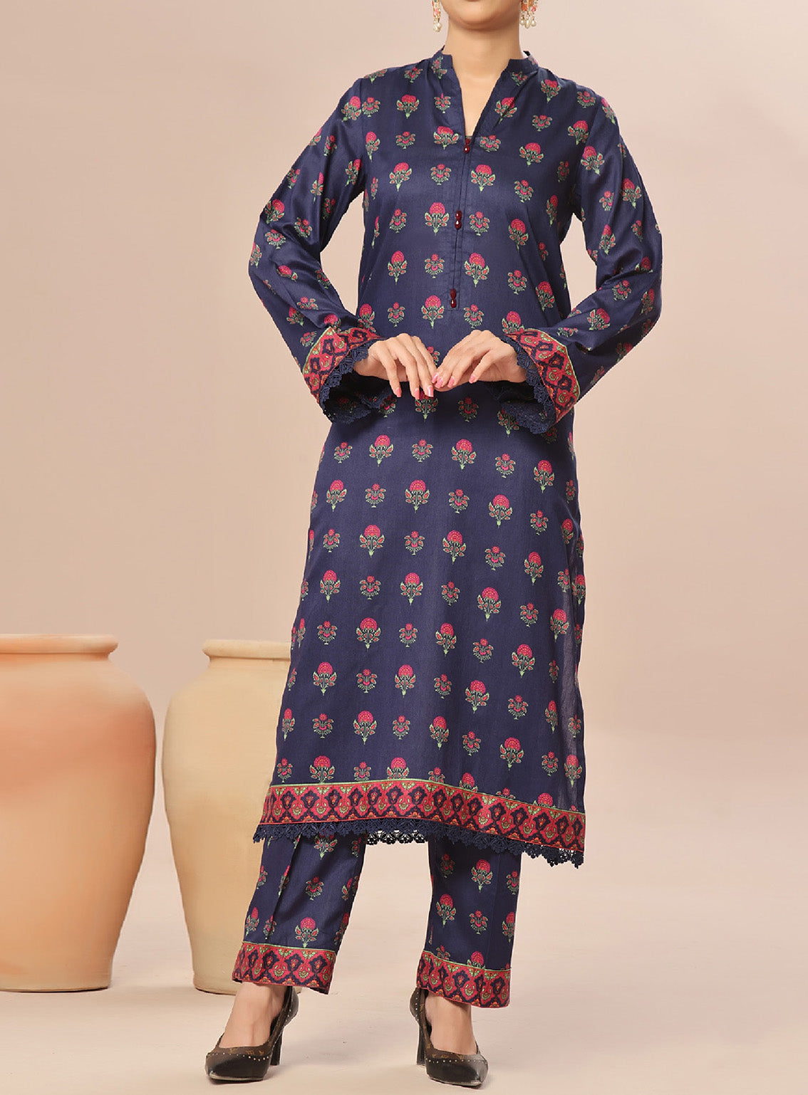 Aiza & Momina By Aizal Printed Lawn 2 Piece Stitched Suit AL25A&M D-534 Aiza & Momina By Aizal Printed Lawn 2 Piece Stitched Suit AL25A&M D-534