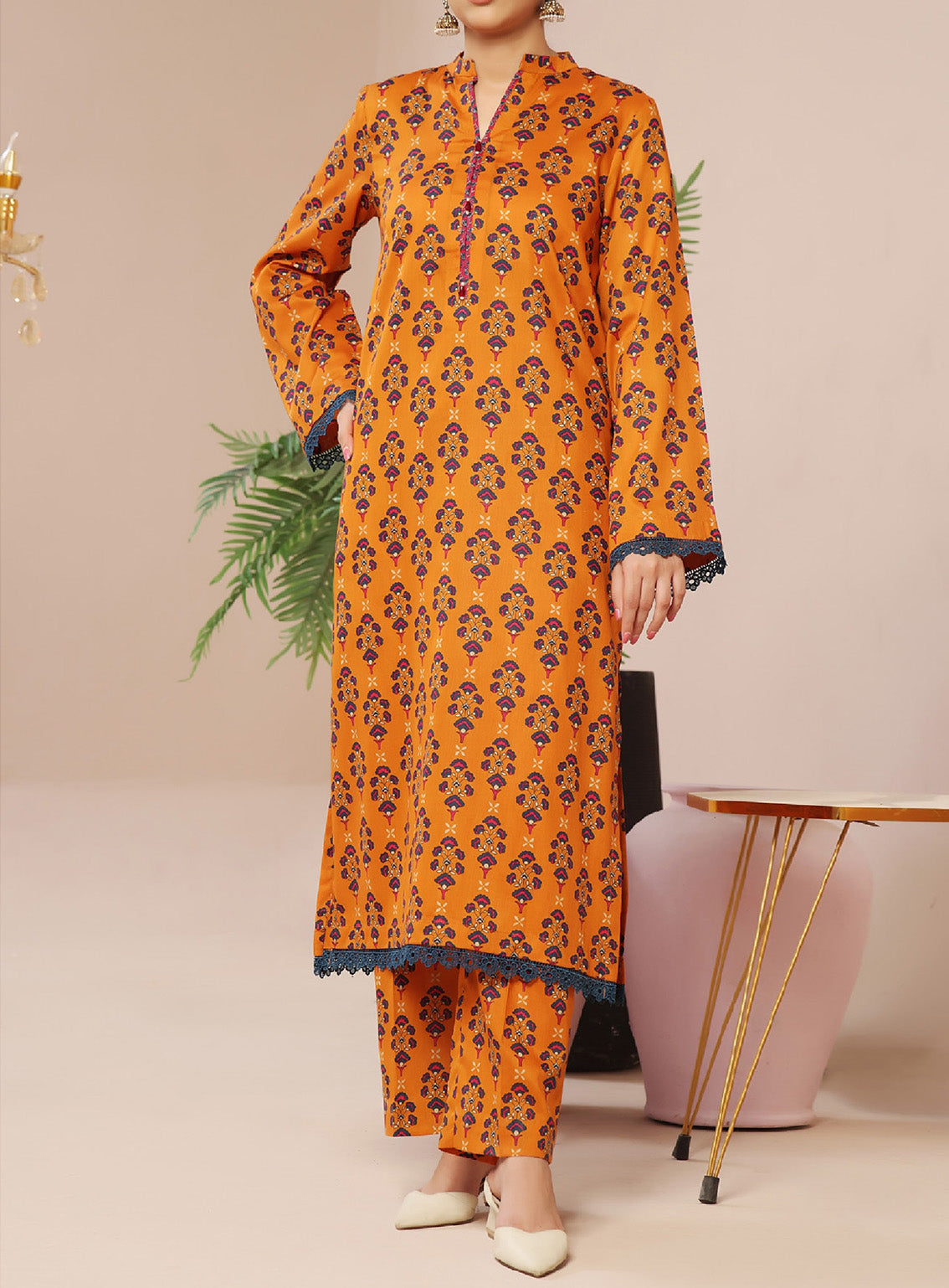 Aiza & Momina By Aizal Printed Lawn 2 Piece Stitched Suit AL25A&M D-536 Aiza & Momina By Aizal Printed Lawn 2 Piece Stitched Suit AL25A&M D-536