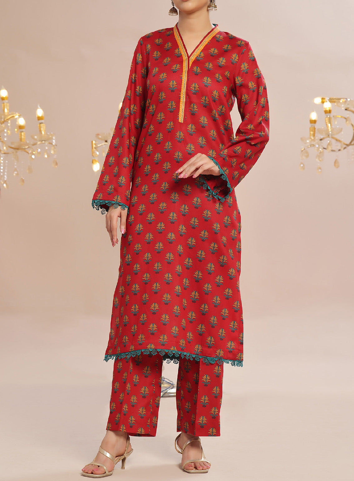 Aiza & Momina By Aizal Printed Lawn 2 Piece Stitched Suit AL25A&M D-543 Aiza & Momina By Aizal Printed Lawn 2 Piece Stitched Suit AL25A&M D-543