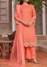 Aiza & Momina By VS Textile Chikankari Cotton 3 Piece Unstitched Suit VS24A&M-CC D-54