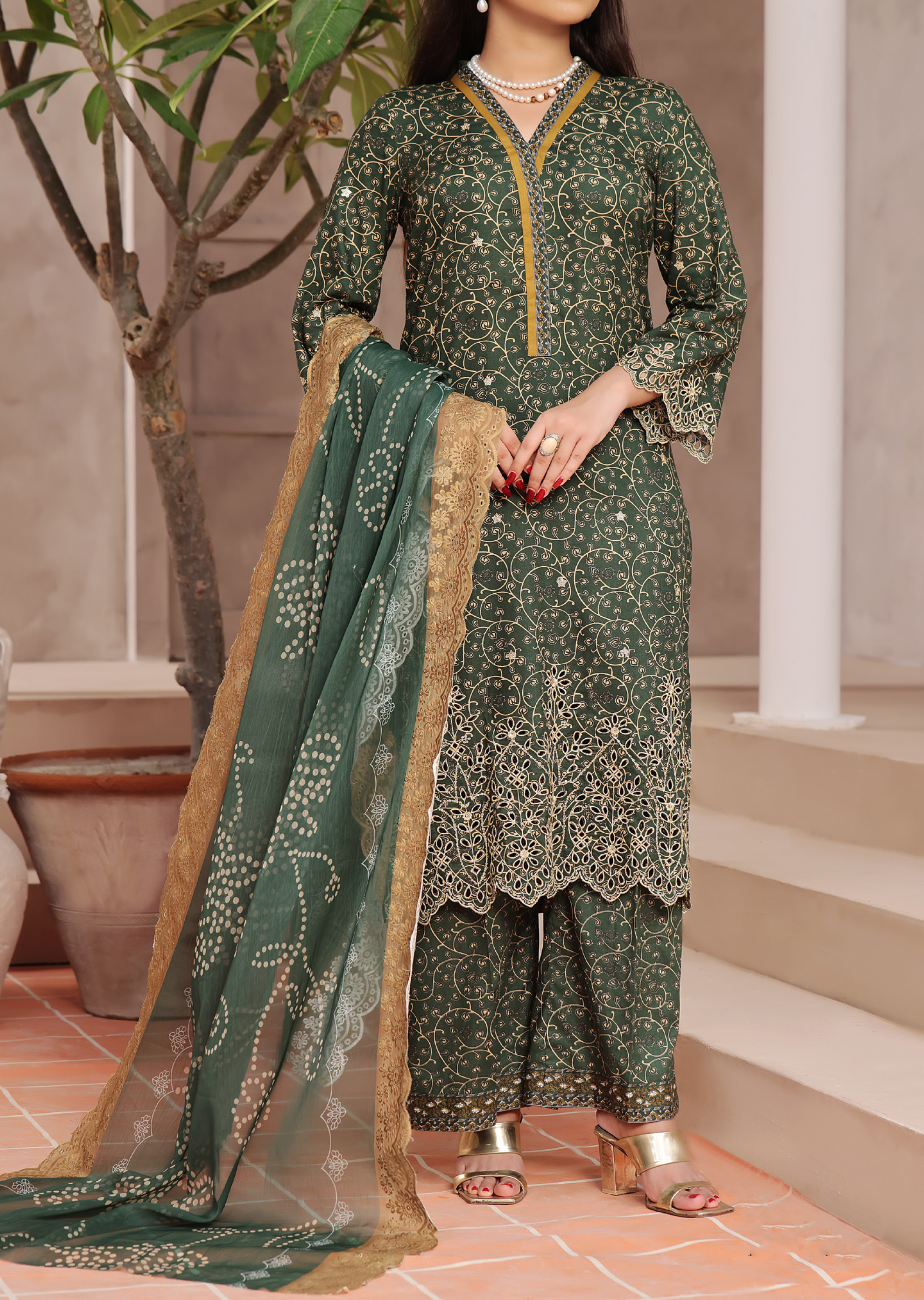 Aiza & Momina By VS Textile Chikankari Cotton 3 Piece Unstitched Suit VS24A&M-CC D-55 Aiza & Momina By VS Textile Chikankari Cotton 3 Piece Unstitched Suit VS24A&M-CC D-55