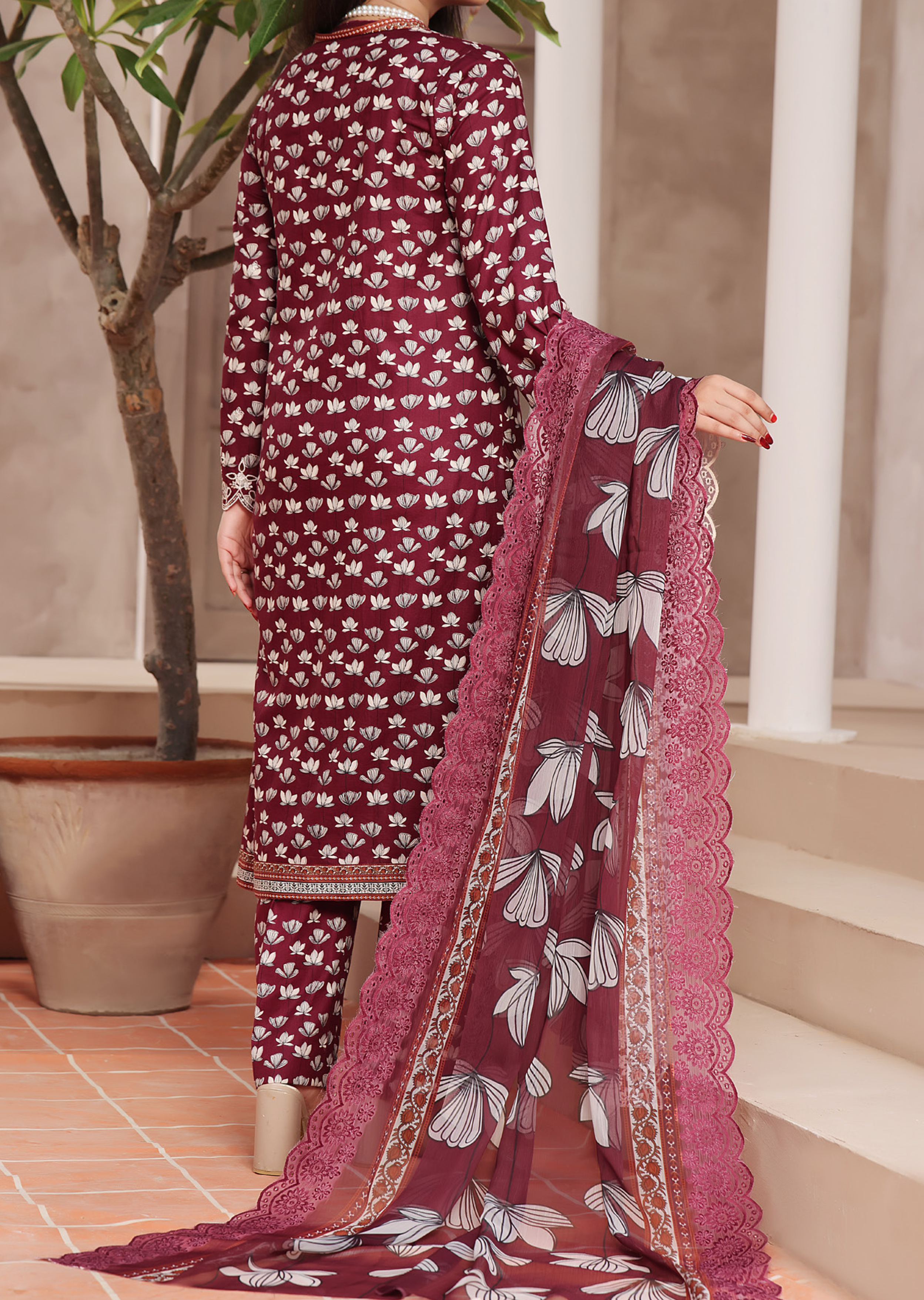 Aiza & Momina By VS Textile Chikankari Cotton 3 Piece Unstitched Suit VS24A&M-CC D-58 Aiza & Momina By VS Textile Chikankari Cotton 3 Piece Unstitched Suit VS24A&M-CC D-58