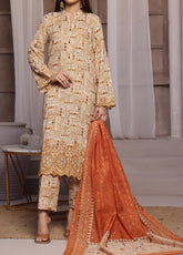 Aiza & Momina By VS Textile Chikankari Cotton 3 Piece Unstitched Suit VS24A&MV3 D-64