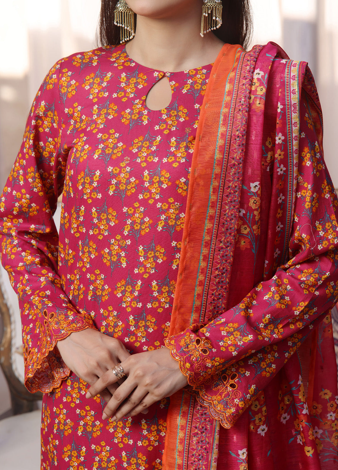 Aiza & Momina By VS Textile Chikankari Cotton 3 Piece Unstitched Suit VS24A&MV3 D-66 Aiza & Momina By VS Textile Chikankari Cotton 3 Piece Unstitched Suit VS24A&MV3 D-66