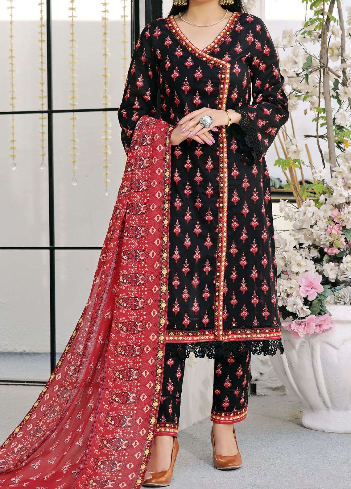 Aiza & Momina By VS Textile Printed Lawn 3 Piece Unstitched Suit VST24A&M V2 D-310 Aiza & Momina By VS Textile Printed Lawn 3 Piece Unstitched Suit VST24A&M V2 D-310