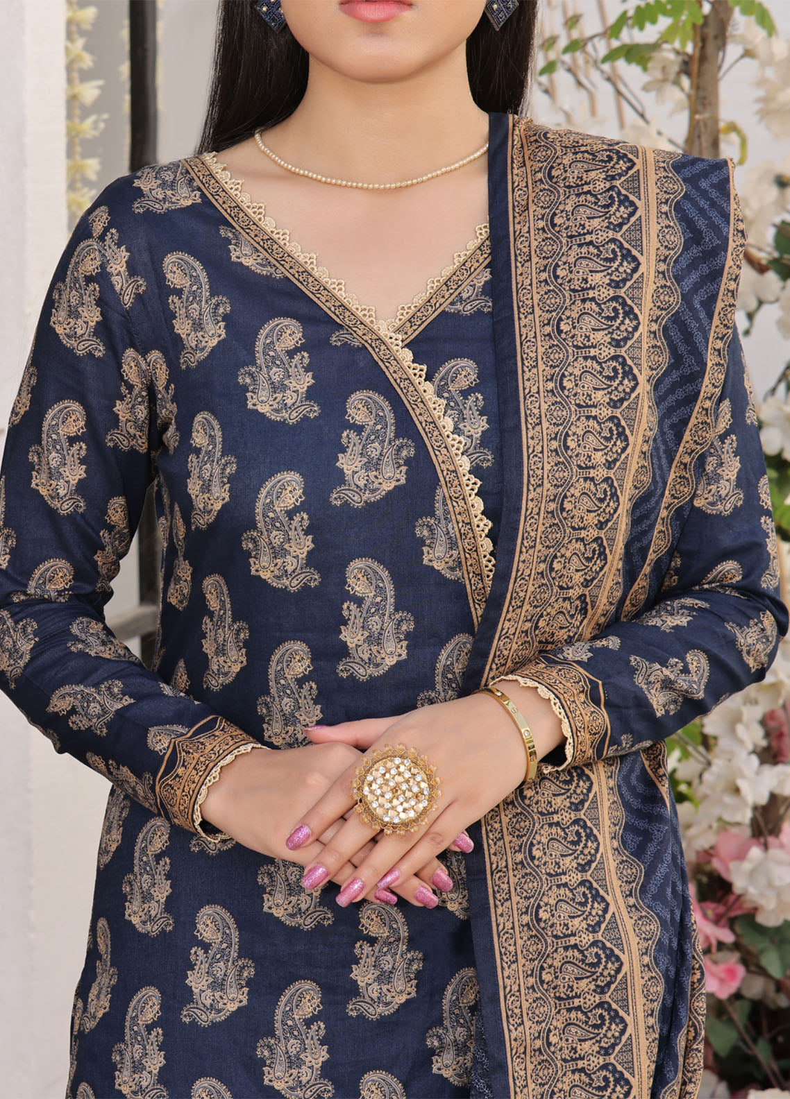 Aiza & Momina By VS Textile Printed Lawn 3 Piece Unstitched Suit VST24A&M V2 D-312 Aiza & Momina By VS Textile Printed Lawn 3 Piece Unstitched Suit VST24A&M V2 D-312