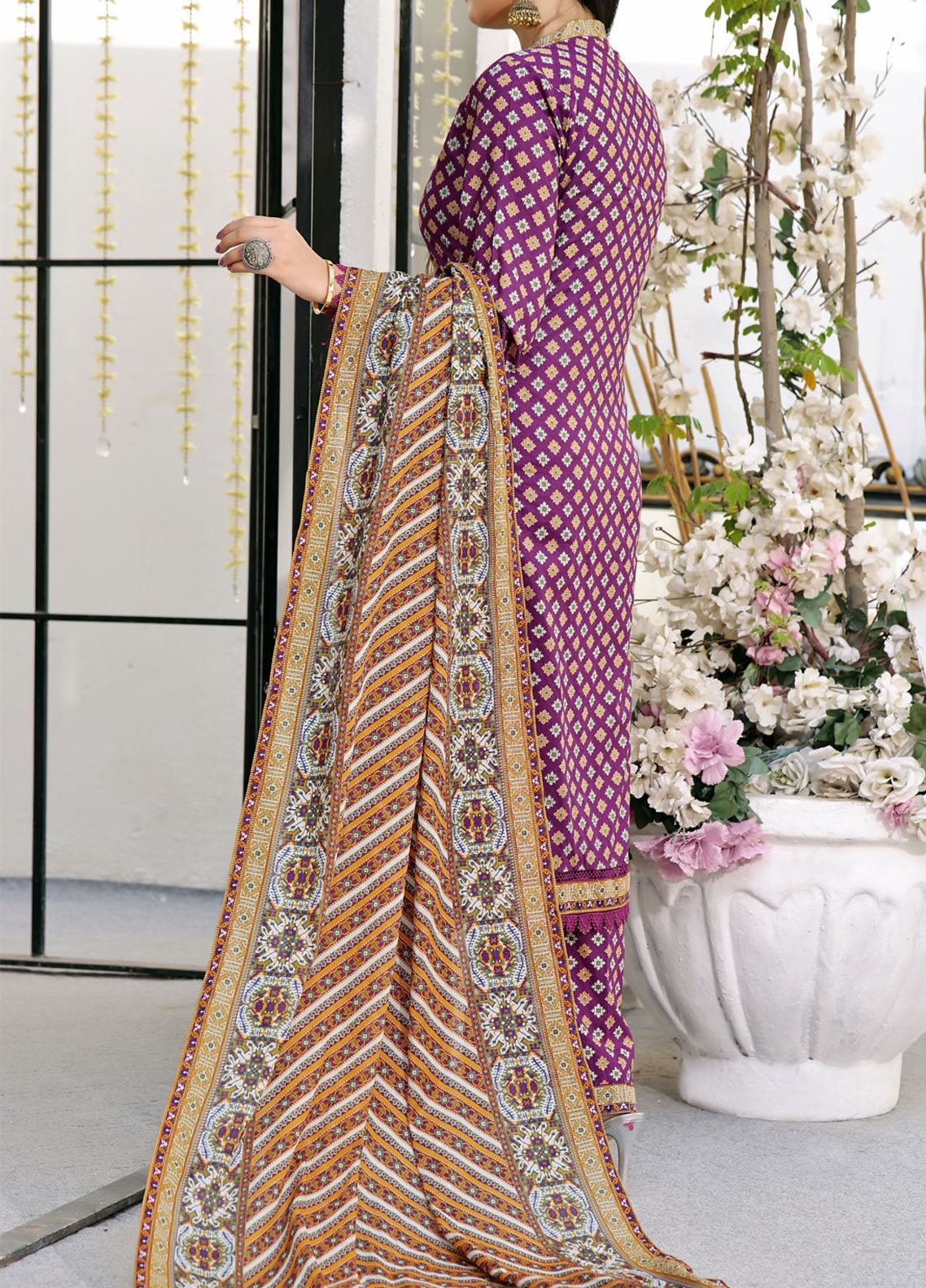 Aiza & Momina By VS Textile Printed Lawn 3 Piece Unstitched Suit VST24A&M V2 D-313 Aiza & Momina By VS Textile Printed Lawn 3 Piece Unstitched Suit VST24A&M V2 D-313