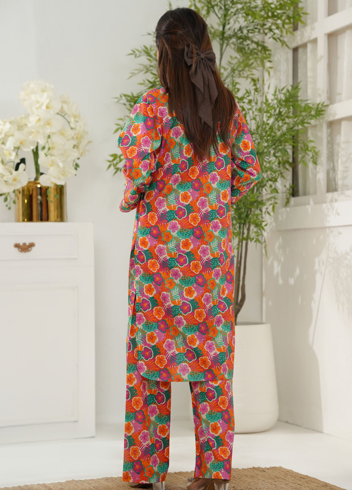 Aizal Co-Ord's Printed Lawn 2 Piece Stitched Suit AL26CO D-708 Aizal Co-Ord's Printed Lawn 2 Piece Stitched Suit AL26CO D-708