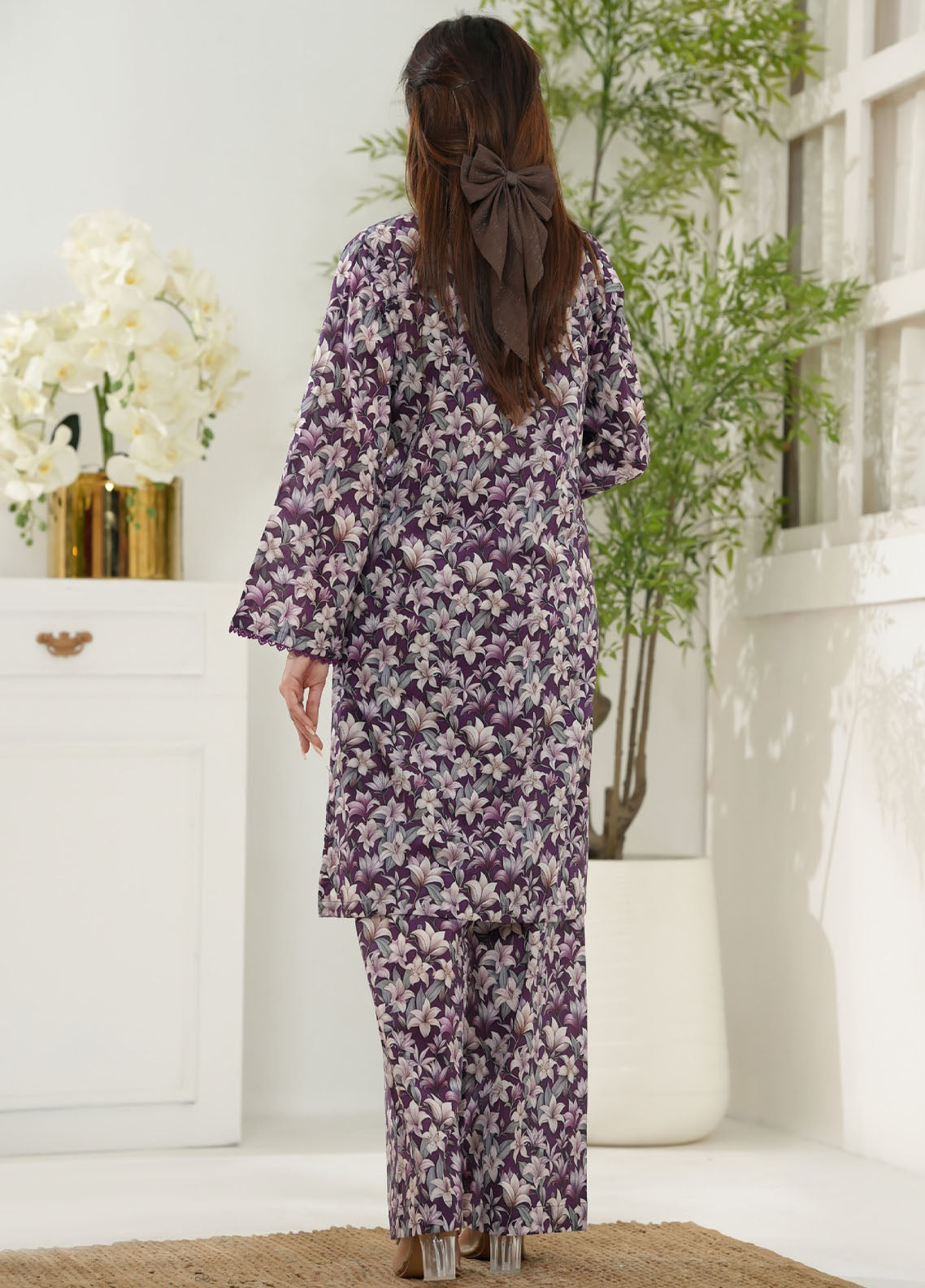 Aizal Co-Ord's Printed Lawn 2 Piece Stitched Suit AL26CO D-709 Aizal Co-Ord's Printed Lawn 2 Piece Stitched Suit AL26CO D-709