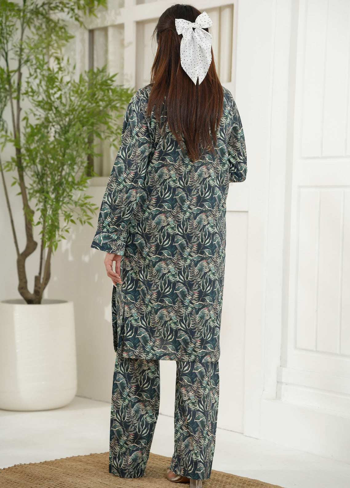 Aizal Co-Ord's Printed Lawn 2 Piece Stitched Suit AL26CO D-710 Aizal Co-Ord's Printed Lawn 2 Piece Stitched Suit AL26CO D-710