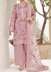 Aizal Printed Lawn 3 Piece Stitched Suit AL25PLV1 D-657