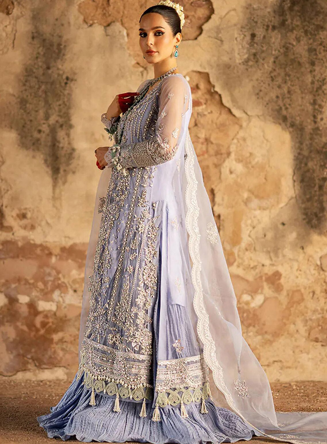 AJR Couture Luxury Embroidered Net 3 Piece Unstitched Suit ARJC24L AFF-03 MAJESTY AJR Couture Luxury Embroidered Net 3 Piece Unstitched Suit ARJC24L AFF-03 MAJESTY