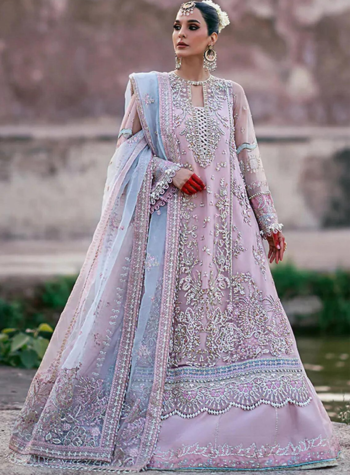 AJR Couture Luxury Embroidered Net 3 Piece Unstitched Suit ARJC24L AFF-08 MIRAGE AJR Couture Luxury Embroidered Net 3 Piece Unstitched Suit ARJC24L AFF-08 MIRAGE