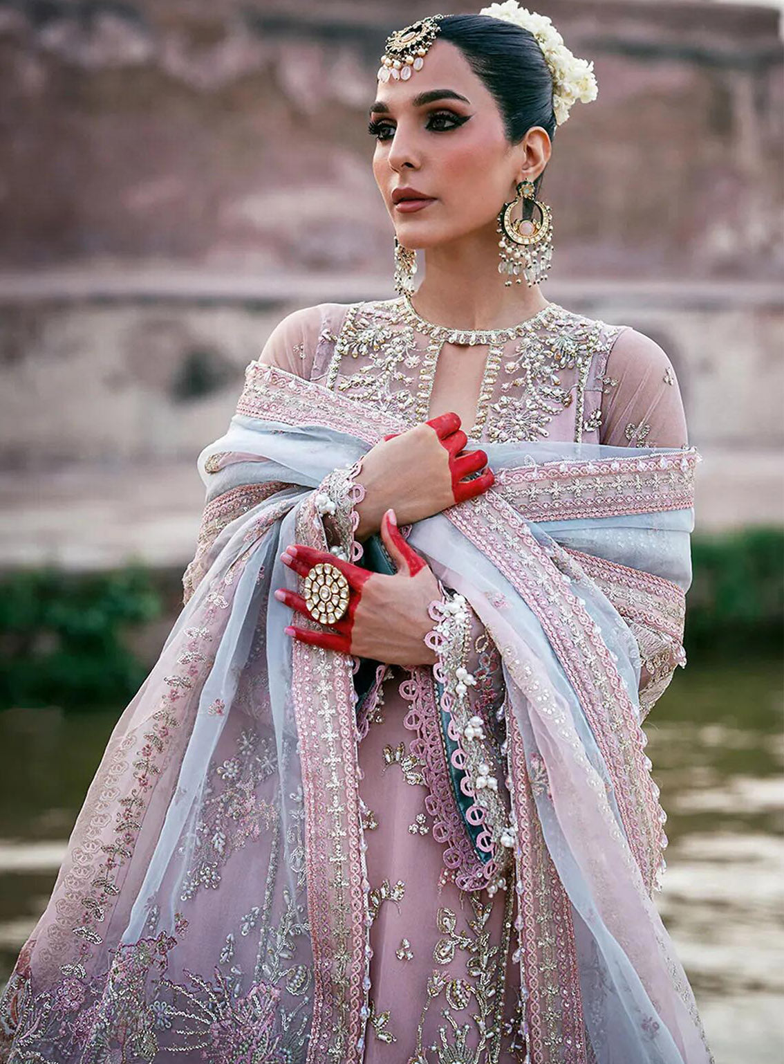 AJR Couture Luxury Embroidered Net 3 Piece Unstitched Suit ARJC24L AFF-08 MIRAGE AJR Couture Luxury Embroidered Net 3 Piece Unstitched Suit ARJC24L AFF-08 MIRAGE