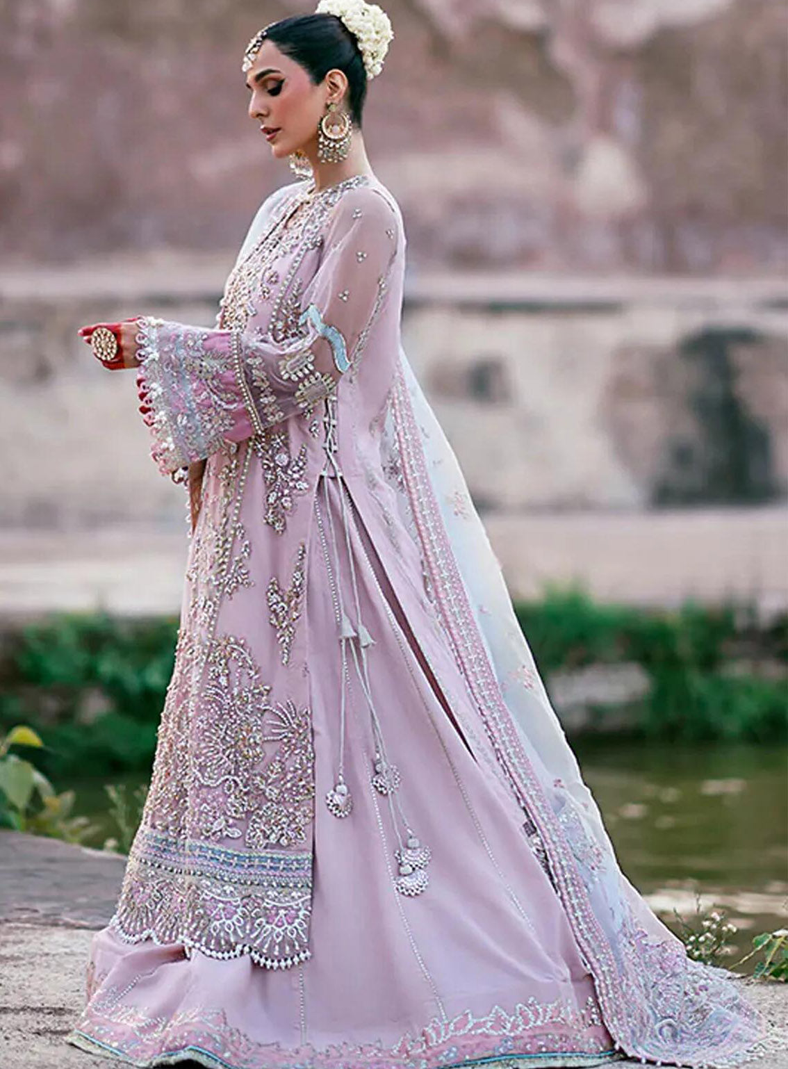 AJR Couture Luxury Embroidered Net 3 Piece Unstitched Suit ARJC24L AFF-08 MIRAGE AJR Couture Luxury Embroidered Net 3 Piece Unstitched Suit ARJC24L AFF-08 MIRAGE