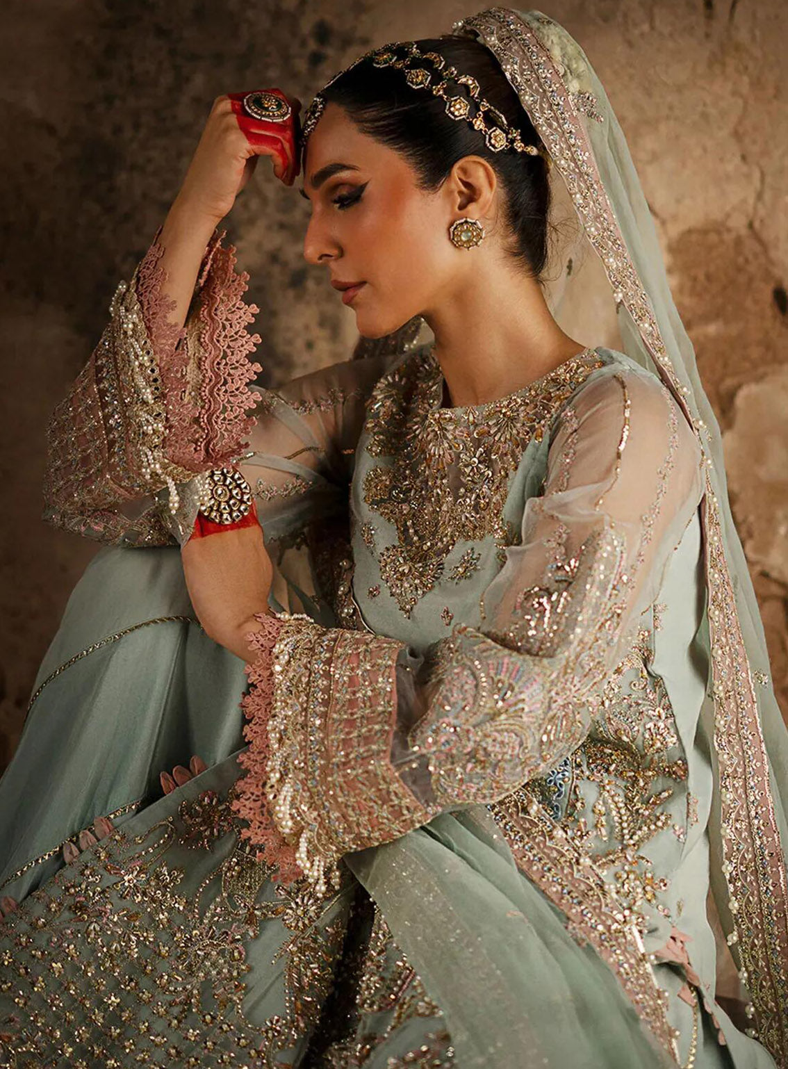 AJR Couture Luxury Embroidered Organza 3 Piece Unstitched Suit ARJC24L AFF-01 NIRVANA AJR Couture Luxury Embroidered Organza 3 Piece Unstitched Suit ARJC24L AFF-01 NIRVANA